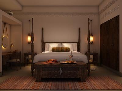 bedroom 1 - hotel the chedi al bait sharjah - sharjah, united arab emirates