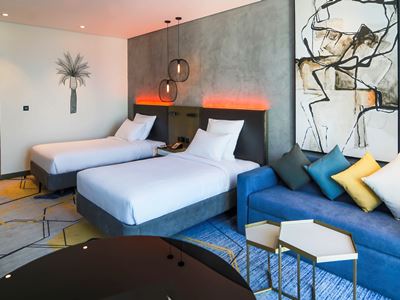 bedroom 2 - hotel pullman sharjah - sharjah, united arab emirates