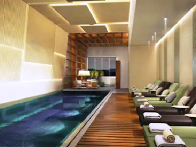 indoor pool - hotel doubletree by hilton sharjah waterfront - sharjah, united arab emirates