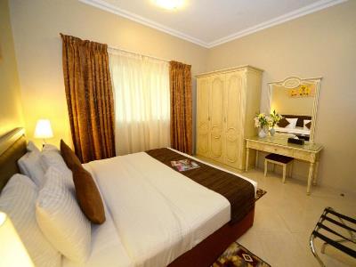 bedroom 1 - hotel emirates stars hotel apartments sharjah - sharjah, united arab emirates