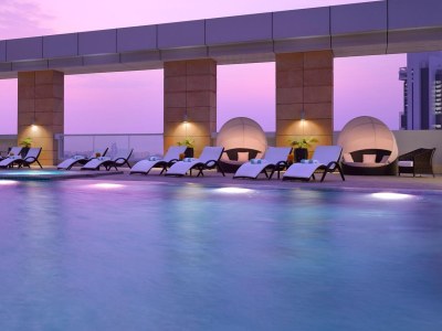 outdoor pool - hotel dusit thani - abu dhabi, united arab emirates