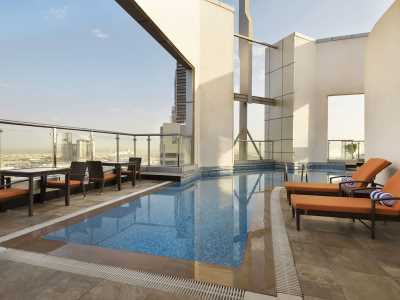 outdoor pool - hotel ramada by wyndham abu dhabi corniche - abu dhabi, united arab emirates