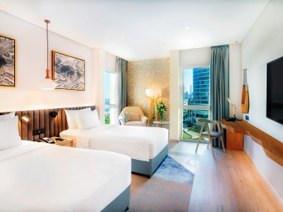 bedroom 1 - hotel radisson blu corniche - abu dhabi, united arab emirates
