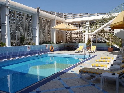 outdoor pool - hotel copthorne downtown - abu dhabi, united arab emirates