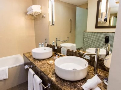 bathroom - hotel holiday inn abu dhabi - abu dhabi, united arab emirates