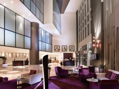 lobby - hotel grand millennium al wahda - abu dhabi, united arab emirates