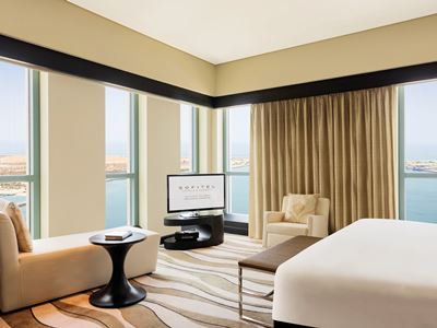 bedroom - hotel sofitel corniche - abu dhabi, united arab emirates