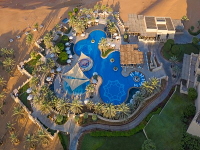 outdoor pool - hotel qasr al sarab desert resort by anantara - abu dhabi, united arab emirates