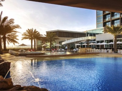 outdoor pool - hotel yas island rotana - abu dhabi, united arab emirates