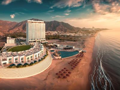 exterior view - hotel royal m al aqah beach resort - fujairah, united arab emirates