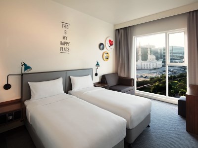 bedroom 1 - hotel rove city centre - dubai, united arab emirates