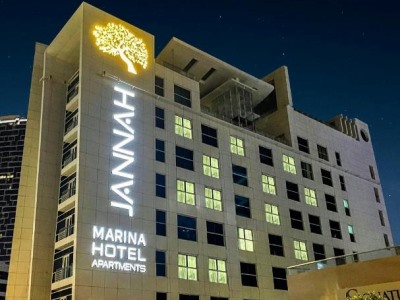 exterior view - hotel jannah marina hotel apartments - dubai, united arab emirates