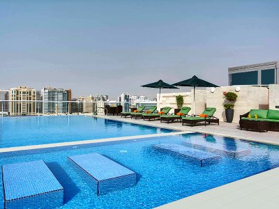 outdoor pool - hotel al khoory atrium - dubai, united arab emirates