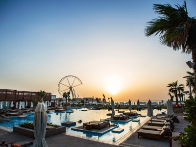 outdoor pool 1 - hotel rixos premium dubai - dubai, united arab emirates