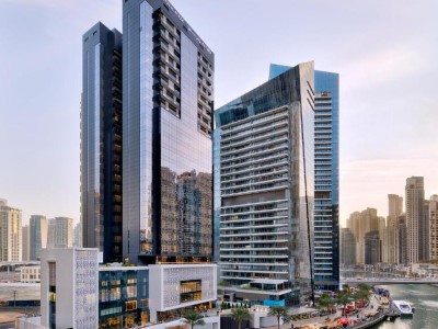 exterior view - hotel crowne plaza dubai marina - dubai, united arab emirates