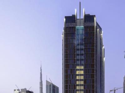 exterior view - hotel grand millennium business bay - dubai, united arab emirates