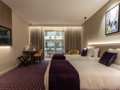 bedroom - hotel leva hotel mazaya centre - dubai, united arab emirates