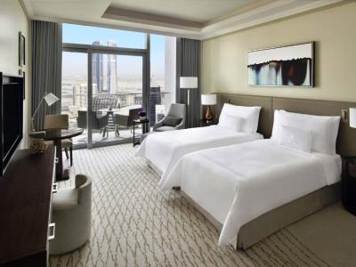 bedroom 2 - hotel address fountain views - dubai, united arab emirates