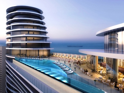 exterior view 1 - hotel address sky view - dubai, united arab emirates