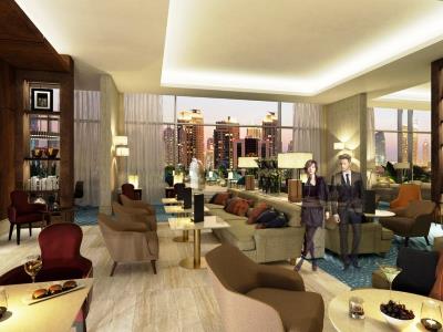 lobby - hotel grand plaza movenpick media city - dubai, united arab emirates