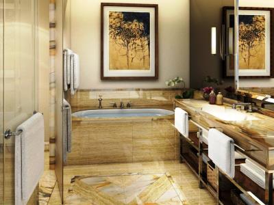 bathroom - hotel grand plaza movenpick media city - dubai, united arab emirates