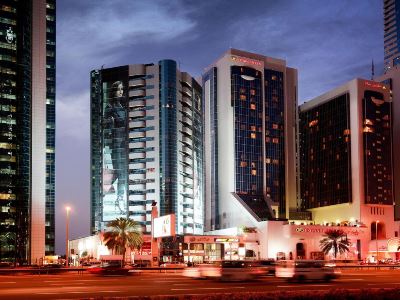exterior view - hotel crowne plaza dubai apartments - dubai, united arab emirates