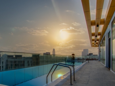 outdoor pool - hotel intercityhotel dubai jaddaf waterfront - dubai, united arab emirates