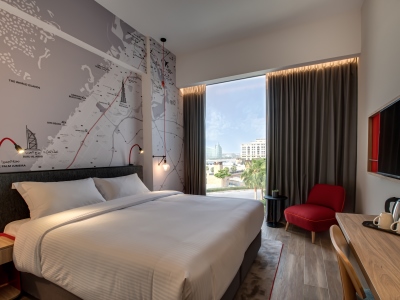 bedroom - hotel intercityhotel dubai jaddaf waterfront - dubai, united arab emirates