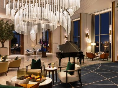lobby - hotel address grand creek harbour - dubai, united arab emirates