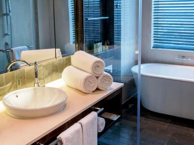 bathroom - hotel intercontinental festival city - dubai, united arab emirates