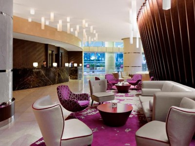 lobby - hotel crowne plaza festival city - dubai, united arab emirates