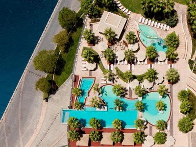 outdoor pool 1 - hotel crowne plaza festival city - dubai, united arab emirates