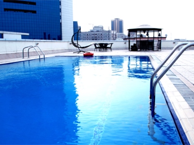 outdoor pool - hotel moon valley hotel apartments - dubai, united arab emirates