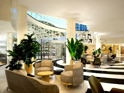 lobby - hotel millennium airport - dubai, united arab emirates