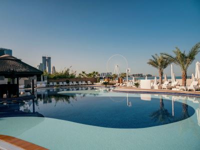 outdoor pool - hotel grand millennium dubai - dubai, united arab emirates