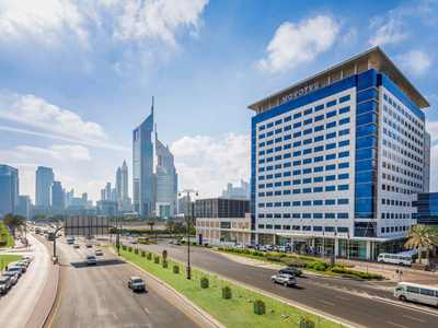 exterior view - hotel novotel world trade centre - dubai, united arab emirates