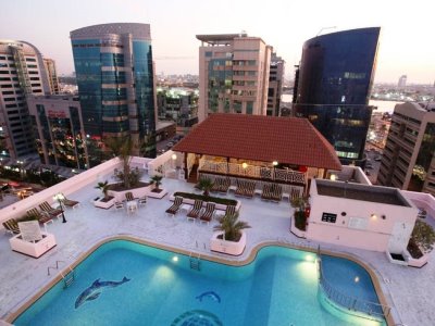 outdoor pool 1 - hotel carlton palace - dubai, united arab emirates