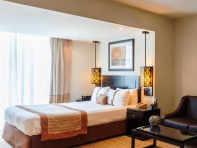 bedroom 1 - hotel holiday inn al barsha - dubai, united arab emirates
