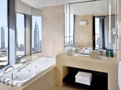 bathroom - hotel address dubai mall - dubai, united arab emirates