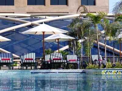 outdoor pool 1 - hotel arjaan by rotana dubai media city - dubai, united arab emirates