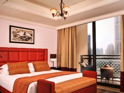 bedroom - hotel arjaan by rotana dubai media city - dubai, united arab emirates