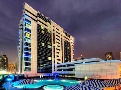 exterior view 1 - hotel marina view hotel apartments - dubai, united arab emirates
