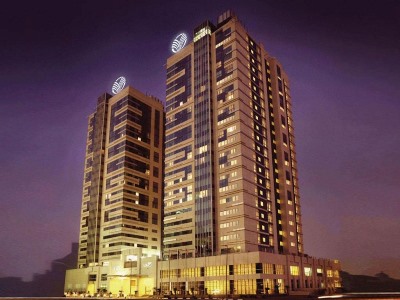 exterior view - hotel media rotana - dubai, united arab emirates