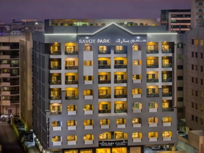 exterior view - hotel savoy park hotel apartments - dubai, united arab emirates