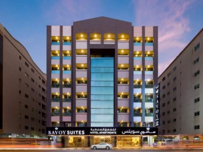 exterior view - hotel savoy suites hotel apartments - dubai, united arab emirates