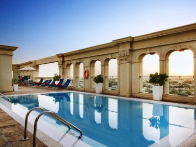 outdoor pool - hotel villa rotana - dubai, united arab emirates