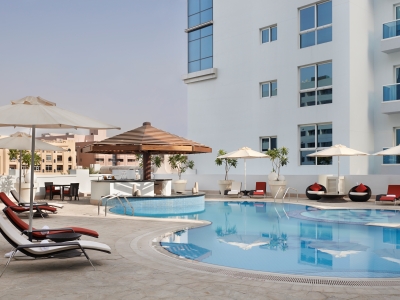 outdoor pool - hotel hyatt place dubai al rigga - dubai, united arab emirates