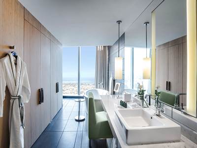 bathroom - hotel sofitel dubai downtown - dubai, united arab emirates