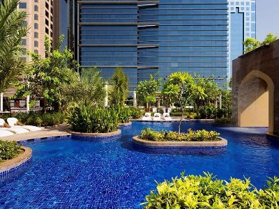 outdoor pool 1 - hotel conrad dubai - dubai, united arab emirates