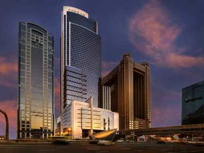 exterior view - hotel conrad dubai - dubai, united arab emirates